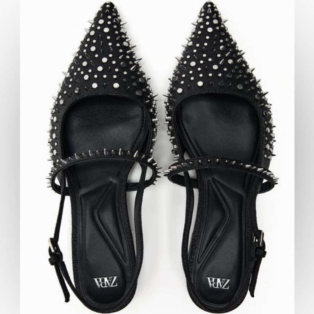 Zara Slingback studded shoes